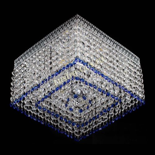 Люстра Квадрат Венеция №3 синяя в Ижевске Гусь Хрустальный