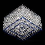 Люстра Квадрат Венеция №3 синяя в Ижевске