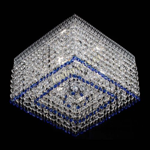 Люстра Квадрат Венеция №3 синяя в Ижевске Гусь Хрустальный