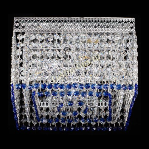 Люстра Квадрат Венеция №3 синяя в Ижевске Гусь Хрустальный