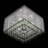 Люстра Квадрат Венеция №3 зеленая в Ижевске Люстра Квадрат Венеция №3 зеленая в Ижевске