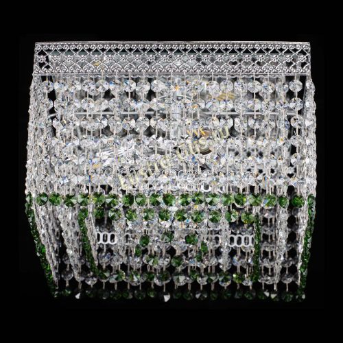 Люстра Квадрат Венеция №3 зеленая в Ижевске Гусь Хрустальный