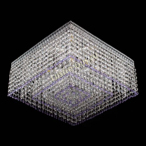 Люстра Квадрат Венеция №5 фиолетовая в Ижевске Гусь Хрустальный