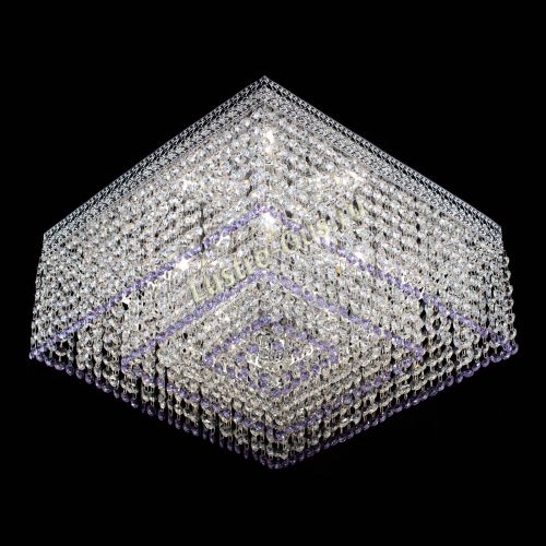 Люстра Квадрат Венеция №5 фиолетовая в Ижевске Гусь Хрустальный