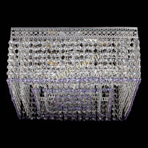 Люстра Квадрат Венеция №5 фиолетовая в Ижевске Гусь Хрустальный