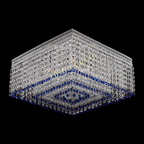 Люстра Квадрат Венеция №5 синяя в Ижевске Гусь Хрустальный