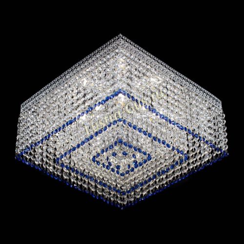 Люстра Квадрат Венеция №5 синяя в Ижевске Гусь Хрустальный