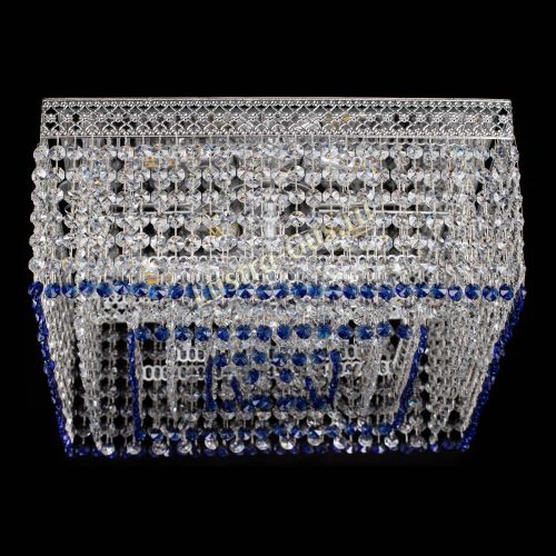 Люстра Квадрат Венеция №5 синяя в Ижевске Гусь Хрустальный