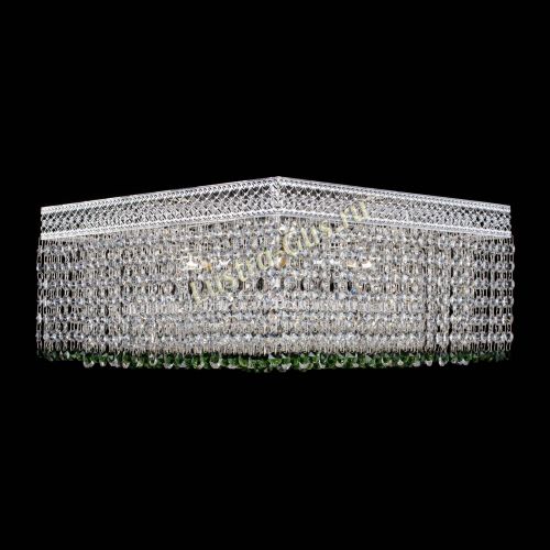 Люстра Квадрат Венеция №5 зеленая в Ижевске Гусь Хрустальный