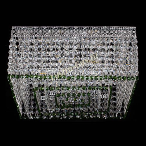 Люстра Квадрат Венеция №5 зеленая в Ижевске Гусь Хрустальный