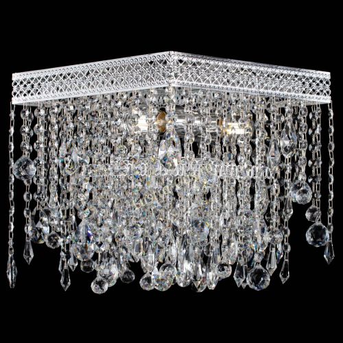 Люстра Квадрат Венеция капель №3 в Ижевске Гусь Хрустальный