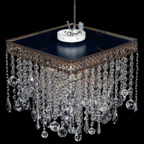 Люстра Квадрат Венеция капель №3 в Ижевске Гусь Хрустальный