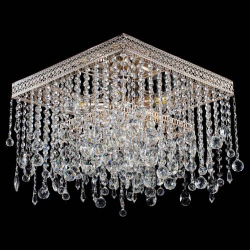 Люстра Квадрат Венеция капель №5 в Ижевске Гусь Хрустальный