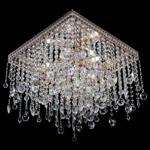 Люстра Квадрат Венеция капель №5 в Ижевске Гусь Хрустальный