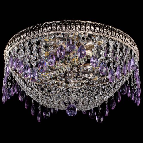 Люстра Лацио №5 журавлик фиолетовая в Ижевске Гусь Хрустальный