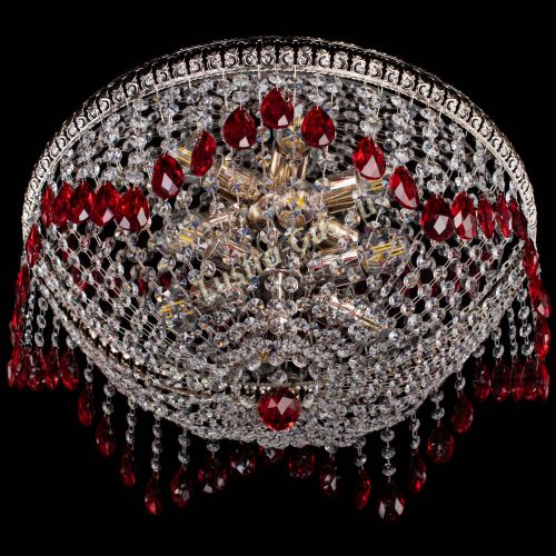 Люстра Лацио №5 журавлик красная в Ижевске Гусь Хрустальный