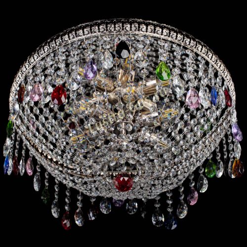 Люстра Лацио №5 журавлик разноцветная в Ижевске Гусь Хрустальный