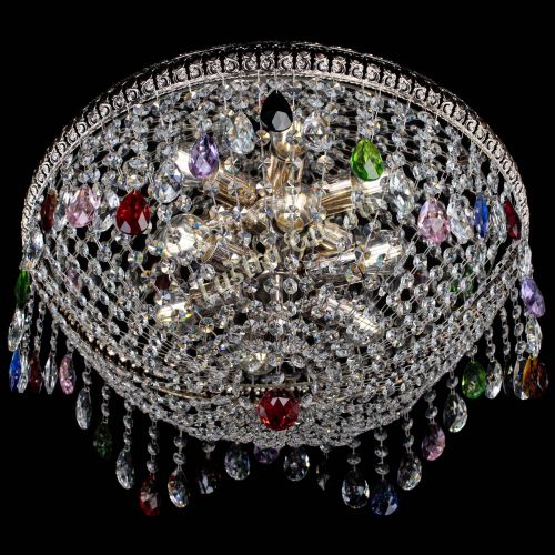 Люстра Лацио №5 журавлик разноцветная в Ижевске Гусь Хрустальный