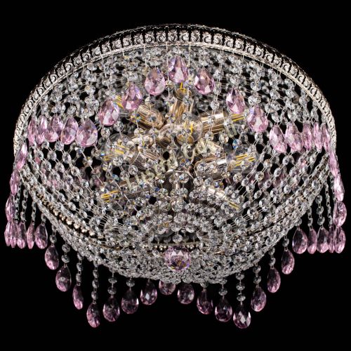 Люстра Лацио №5 журавлик розовая в Ижевске Гусь Хрустальный