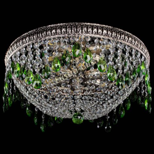 Люстра Лацио №5 журавлик зеленая в Ижевске Гусь Хрустальный