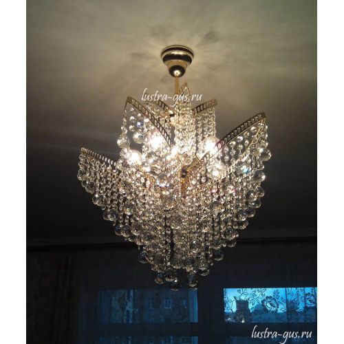 Люстра Лилия № 2 шар в Ижевске Гусь Хрустальный