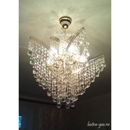 Люстра Лилия № 2 шар в Ижевске Гусь Хрустальный