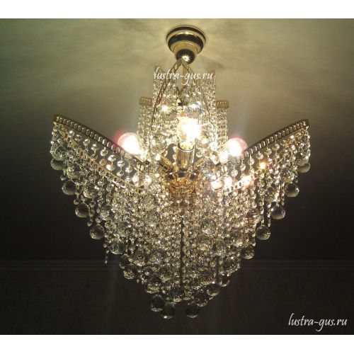 Люстра Лилия № 2 шар в Ижевске Гусь Хрустальный