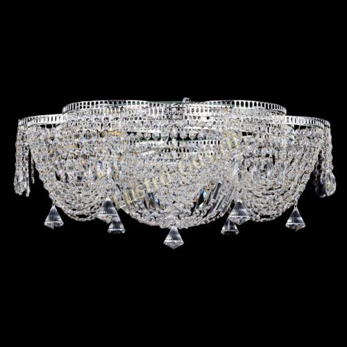 Люстра Лотос Журавлик с конусами в Ижевске Гусь Хрустальный