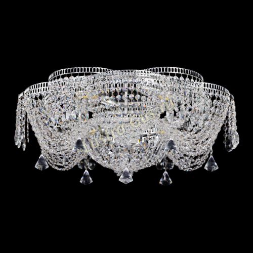 Люстра Лотос Журавлик с конусами в Ижевске Гусь Хрустальный