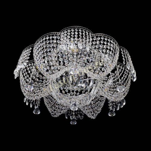 Люстра Лотос Журавлик с конусами в Ижевске Гусь Хрустальный