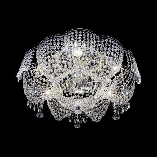 Люстра Лотос Журавлик с конусами в Ижевске Гусь Хрустальный