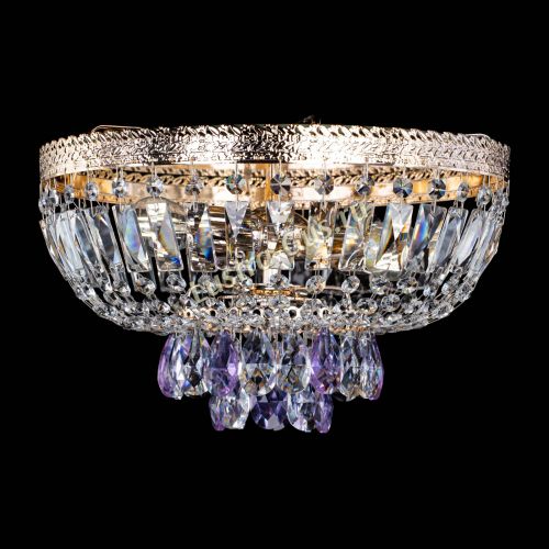 Люстра Милан Астра №3 фиолетовая в Ижевске Гусь Хрустальный