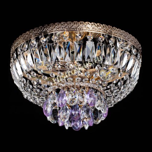 Люстра Милан Астра №3 фиолетовая в Ижевске Гусь Хрустальный