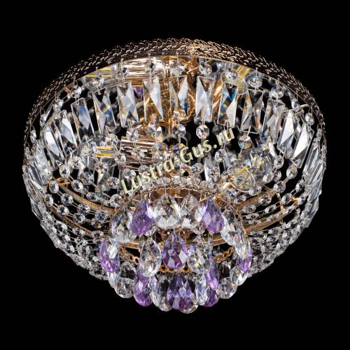 Люстра Милан Астра №3 фиолетовая в Ижевске Гусь Хрустальный