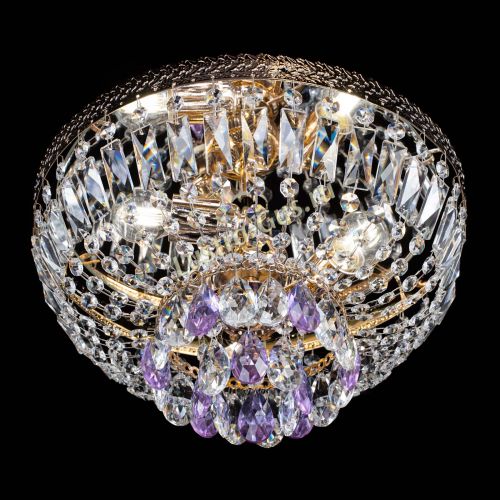 Люстра Милан Астра №3 фиолетовая в Ижевске Гусь Хрустальный