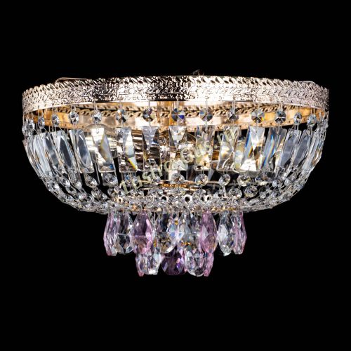 Люстра Милан Астра №3 розовая в Ижевске Гусь Хрустальный