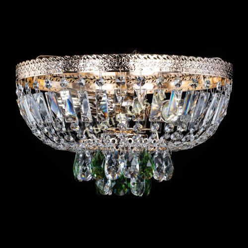 Люстра Милан Астра №3 зеленая в Ижевске Гусь Хрустальный