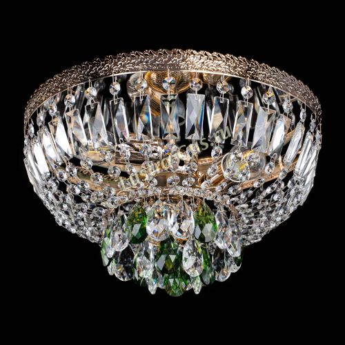 Люстра Милан Астра №3 зеленая в Ижевске Гусь Хрустальный