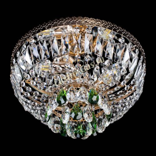 Люстра Милан Астра №3 зеленая в Ижевске Гусь Хрустальный