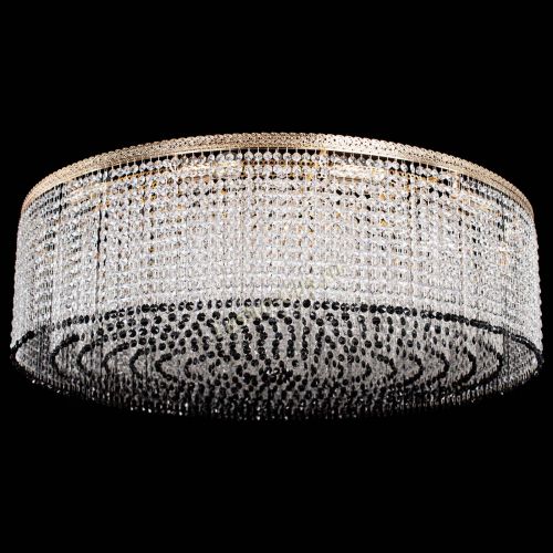 Люстра Милан капель №12 черная в Ижевске Гусь Хрустальный