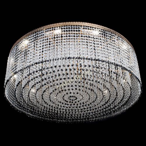 Люстра Милан капель №12 черная в Ижевске Гусь Хрустальный