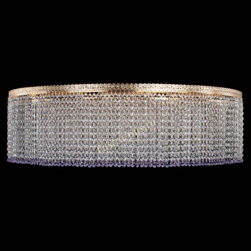 Люстра Милан капель №12 фиолетовая в Ижевске Гусь Хрустальный