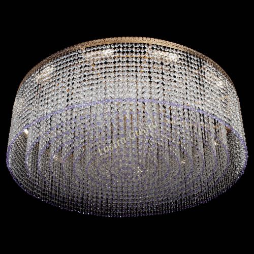 Люстра Милан капель №12 фиолетовая в Ижевске Гусь Хрустальный