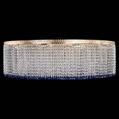 Люстра Милан капель №12 синяя в Ижевске Гусь Хрустальный