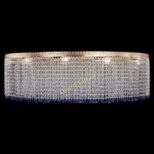 Люстра Милан капель №12 синяя в Ижевске Гусь Хрустальный