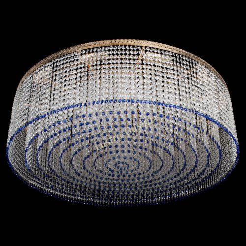 Люстра Милан капель №12 синяя в Ижевске Гусь Хрустальный