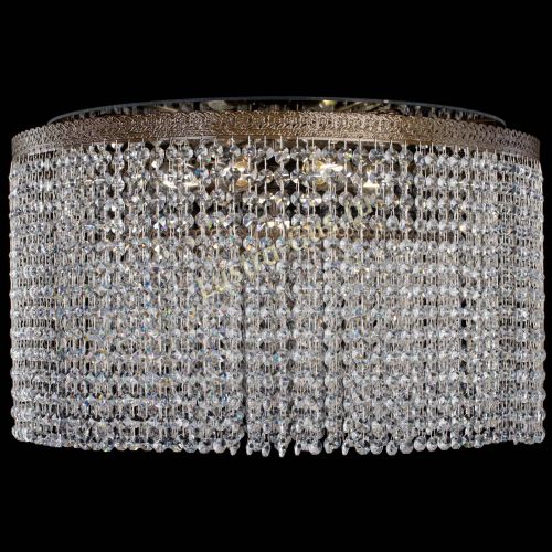 Люстра Милан капель оптикон под бронзу с зеркалом в Ижевске Гусь Хрустальный