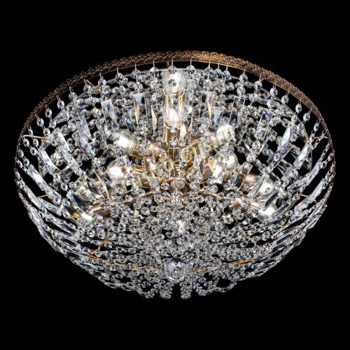 Люстра Милан Купол с пластинками №6 в Ижевске Гусь Хрустальный