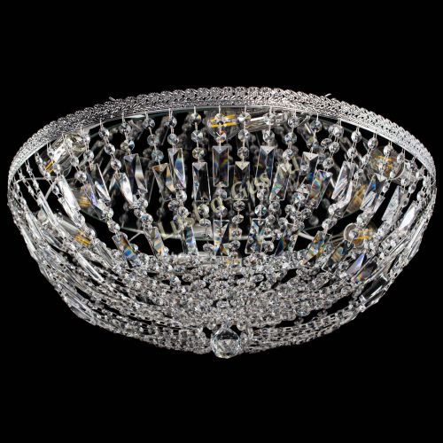 Люстра Милан Купол с пластинками №6 в Ижевске Гусь Хрустальный