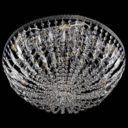 Люстра Милан Купол с пластинками №6 в Ижевске Гусь Хрустальный